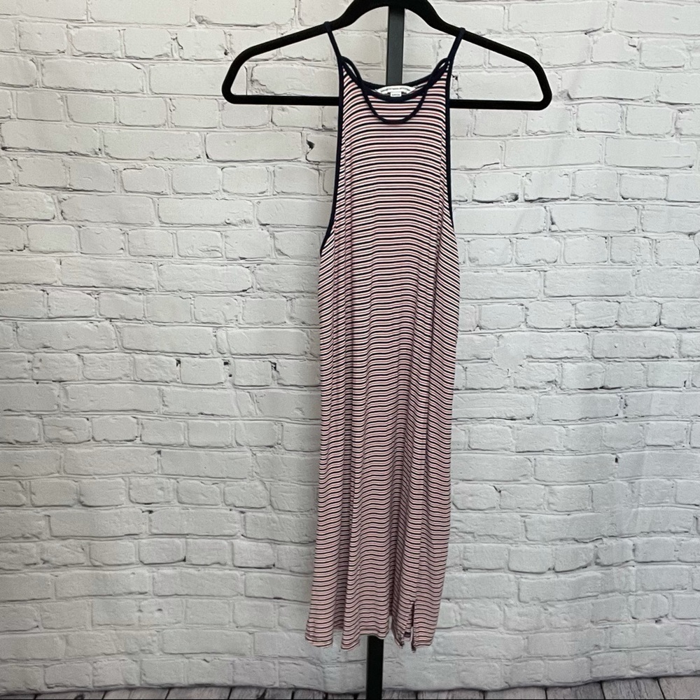 American Eagle Red, White Blue Striped Dress